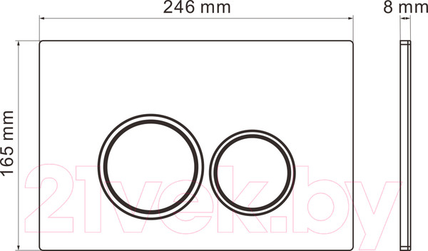 Изображение товара Унитаз подвесной с инсталляцией Roxen StounFix Dual Fresh 512989
