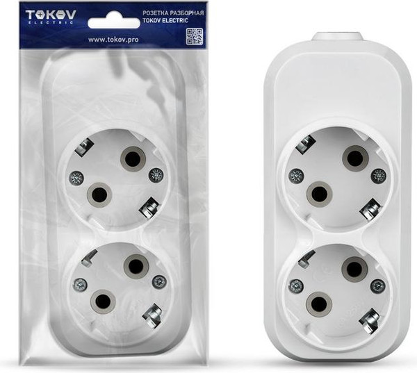 Изображение товара Колодка удлинителя Tokov Electric TKE-C01-KU2 (белый)