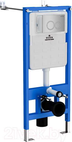 Изображение товара Унитаз подвесной с инсталляцией Roxen StounFix Slim 521082