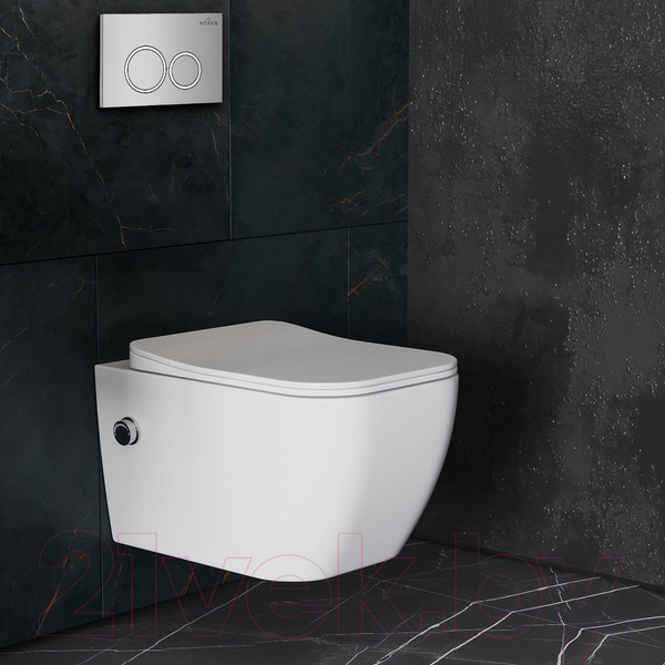 Изображение товара Унитаз подвесной с инсталляцией Roxen StounFix Slim 521082