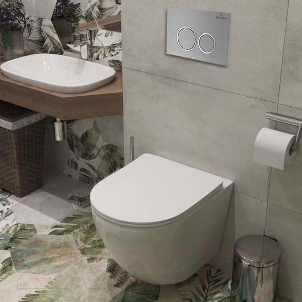 Изображение товара Унитаз подвесной с инсталляцией Roxen StounFix Dual Fresh 524734