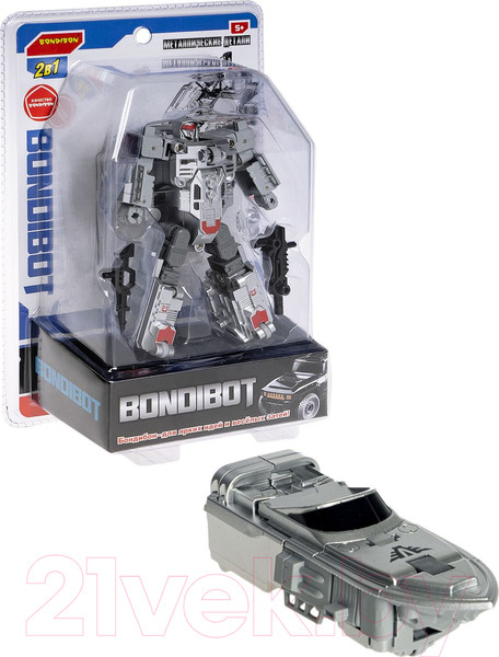 Изображение товара Робот-трансформер Bondibon Bondibot Катер / ВВ6098 (серый)
