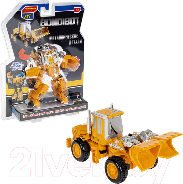 Изображение товара Робот-трансформер Bondibon Bondibot Экскаватор-погрузчик / ВВ6093