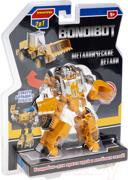 Изображение товара Робот-трансформер Bondibon Bondibot Экскаватор-погрузчик / ВВ6093
