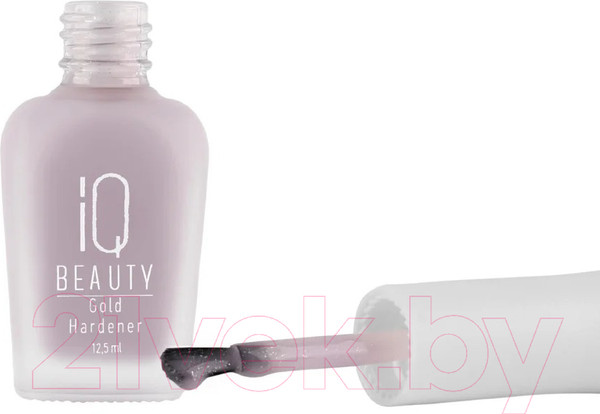 Изображение товара Средство для укрепления ногтей IQ Beauty Gold Hardener Lilac С коллоидным золотом (12.5мл)