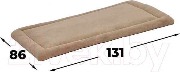Изображение товара Матрас для животных Midwest Micro Terry для собак и кошек / 40654-TP (131x86см, серый/коричневый)