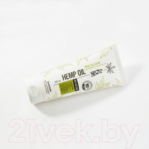 Изображение товара Набор косметики для волос BeOn Hemp Oil Увлажнение+Сквалан Шампунь+Бальзам+Масло (400мл+200мл+50мл)