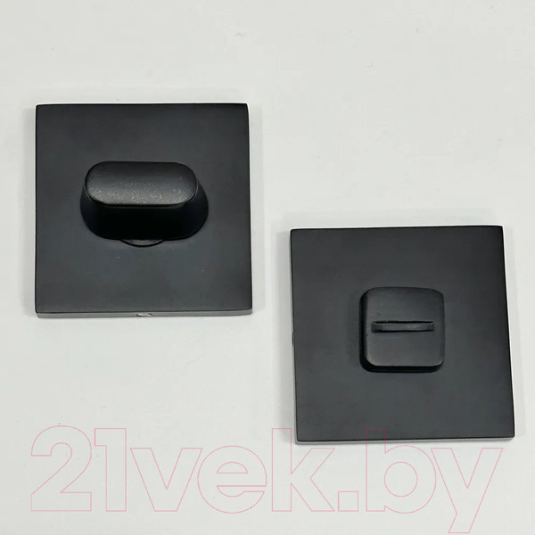 Изображение товара Фиксатор дверной защелки Rucetti RAP WC SLIM-S BL (черный)