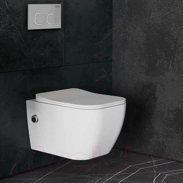 Изображение товара Унитаз подвесной с инсталляцией Roxen StounFix Slim 569118