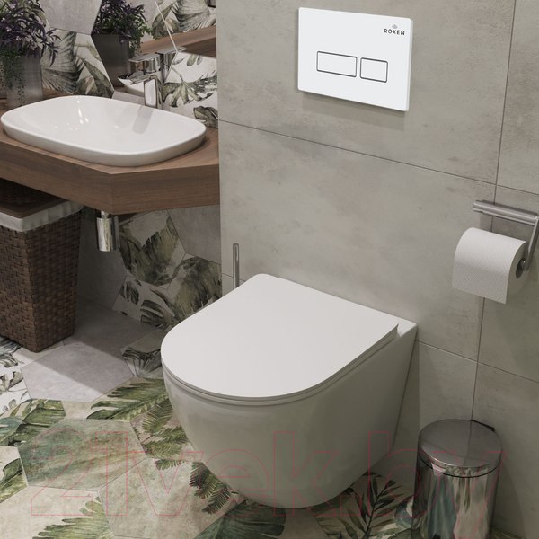 Изображение товара Унитаз подвесной с инсталляцией Roxen StounFix Dual Fresh 569295