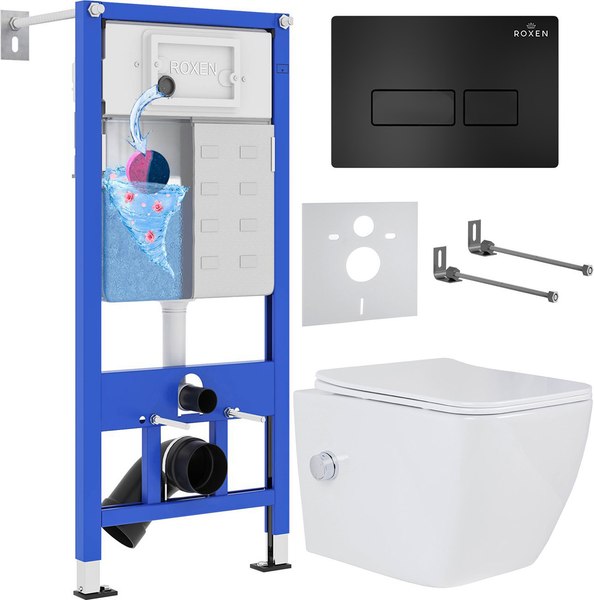 Изображение товара Унитаз подвесной с инсталляцией Roxen StounFix Dual Fresh 583046