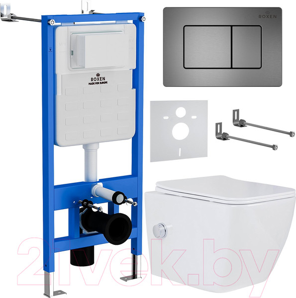 Изображение товара Унитаз подвесной с инсталляцией Roxen StounFix Slim 623444