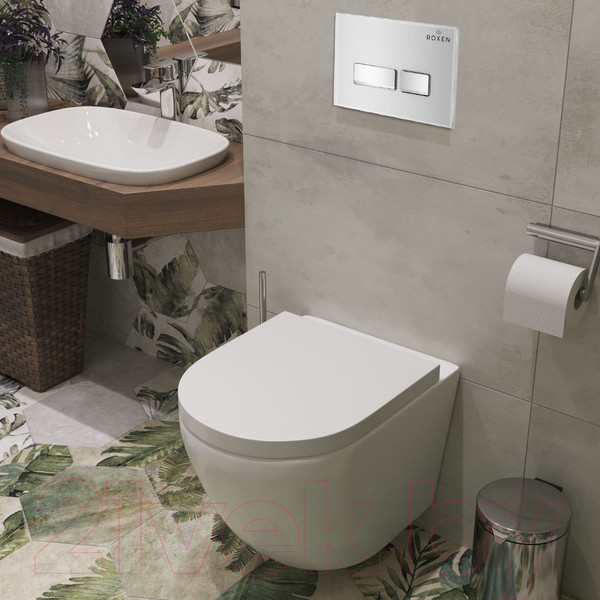 Изображение товара Унитаз подвесной с инсталляцией Roxen StounFix Dual Fresh 634261