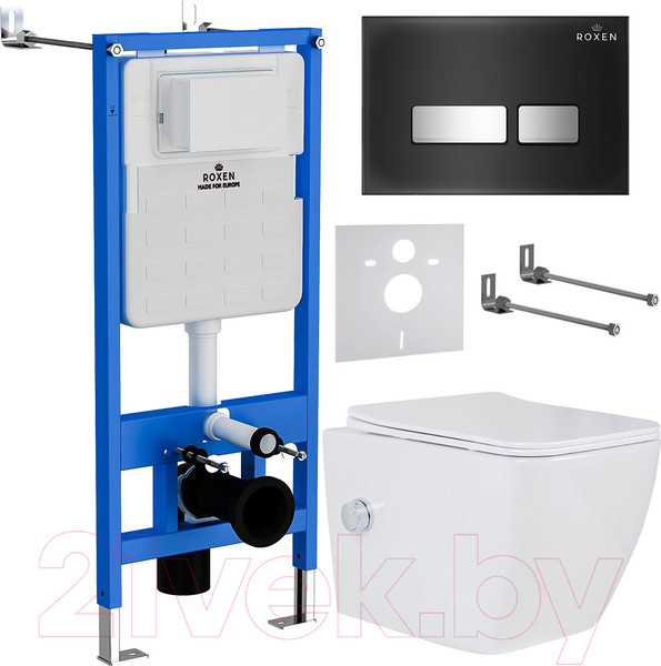 Изображение товара Унитаз подвесной с инсталляцией Roxen StounFix Slim 649838