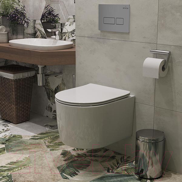 Изображение товара Унитаз подвесной с инсталляцией Roxen StounFix Dual Fresh 943570