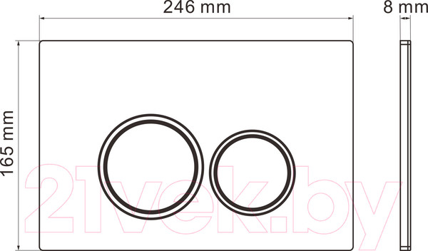 Изображение товара Унитаз подвесной с инсталляцией Roxen StounFix Slim 902672