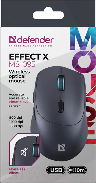 Изображение товара Мышь Defender Effect X MS-095 / 52095