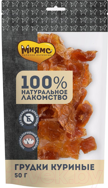 Изображение товара Лакомство для собак Мнямс Куриные грудки / 705939 (50г)