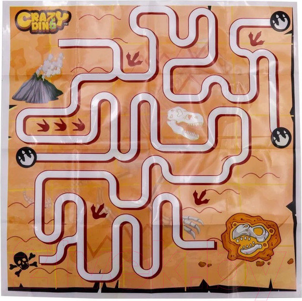 Изображение товара Игрушка-сюрприз Crazy Dino Динозавр с картой / CD05