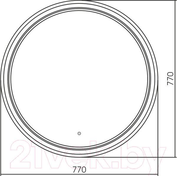 Изображение товара Зеркало Silver Mirrors Lima S D77 / LED-00002886