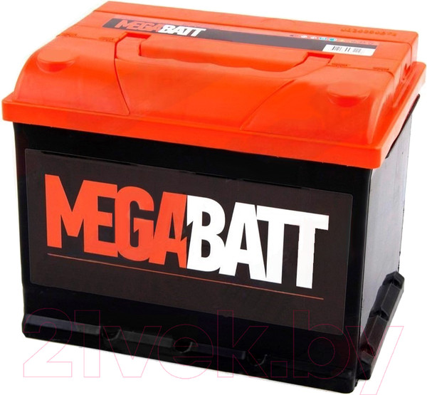 Изображение товара Автомобильный аккумулятор Mega Batt 510A CCA Евро / 6СТ-60АзЕ (до 60 А/ч)