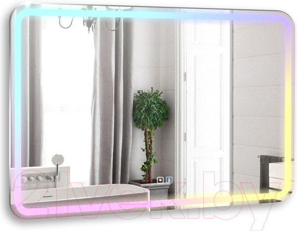Изображение товара Зеркало Silver Mirrors Давид RGB 80x55 / LED-00002890