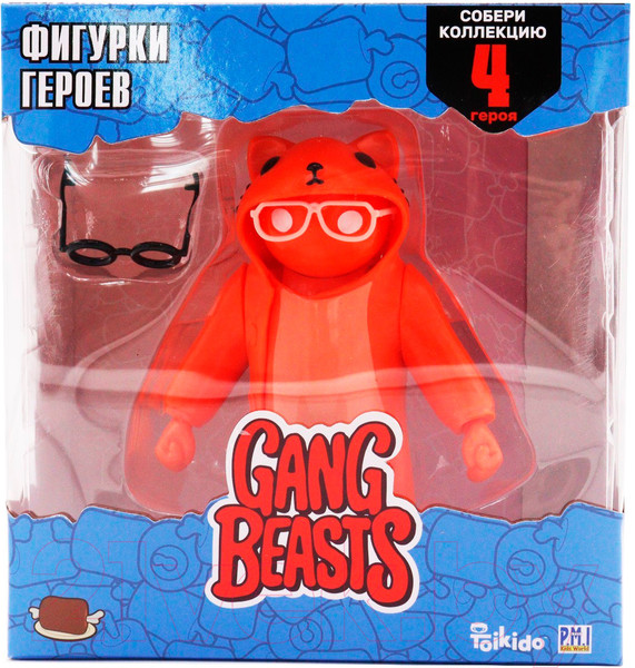 Изображение товара Фигурка коллекционная Gang Beasts Action / GB6000-A (красный)