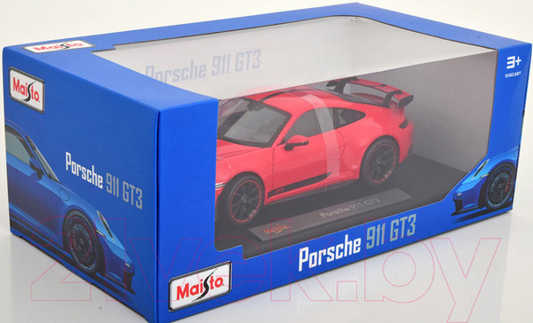 Изображение товара Масштабная модель автомобиля Maisto 2022 Porsche 911 GT3 / 36458RD (красный)