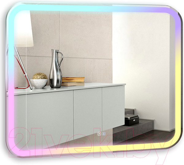 Изображение товара Зеркало Silver Mirrors Stiv Neo RGB 91.5x68.5 / LED-00002888
