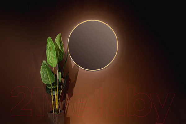 Изображение товара Зеркало Silver Mirrors Monaco Gold D77 / LED-00002766