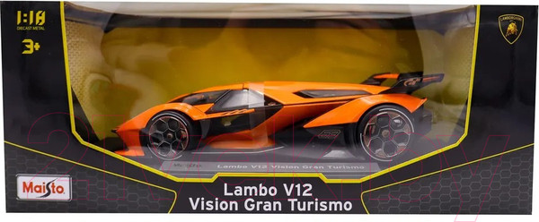 Изображение товара Масштабная модель автомобиля Maisto Lamborghini V12 Vision Gran Turismo / 36454OG (оранжевый)