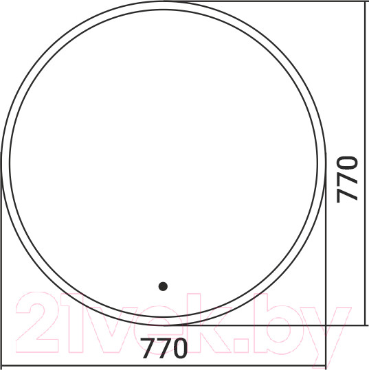 Изображение товара Зеркало Silver Mirrors Monaco Gold D77 / LED-00002766