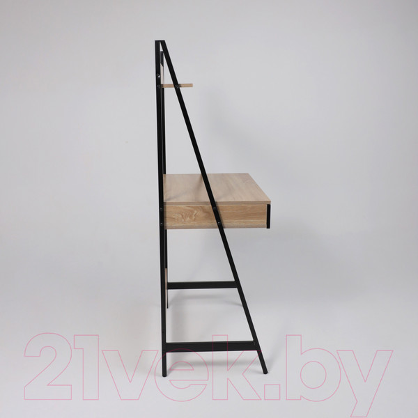 Изображение товара Письменный стол AksHome Shape (светлый дуб/черный металл)