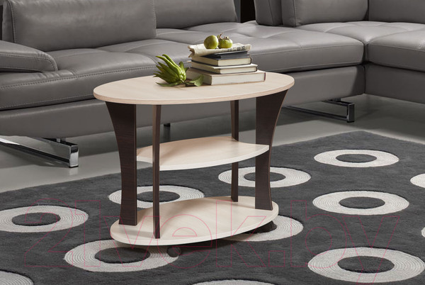 Изображение товара Журнальный столик Мебель-Класс Барселона (венге/ясень шимо светлый 2)