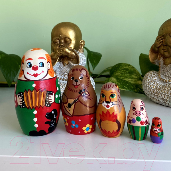 Изображение товара Матрешка сувенирная Брестская Фабрика Сувениров Цирк / 5340