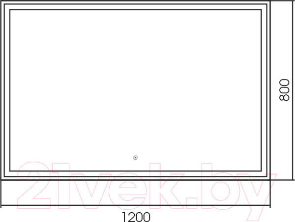 Изображение товара Зеркало Silver Mirrors Ливия ТХ 120x80 / LED-00002892