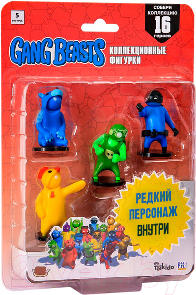 Изображение товара Набор фигурок коллекционных Gang Beasts Зеленый герой рестлер / GB2040-B