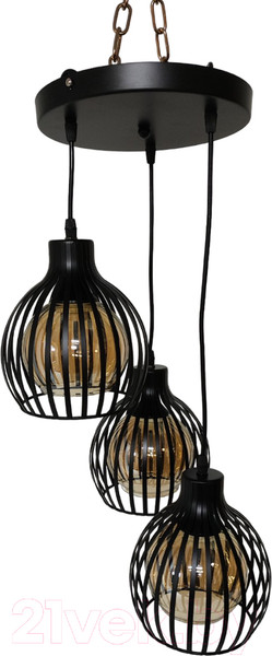 Изображение товара Потолочный светильник Mirastyle SX-N-8882/3H BK