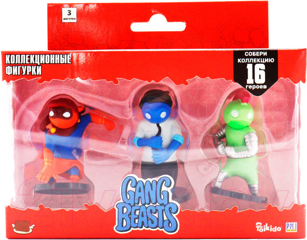 Набор фигурок коллекционных Gang Beasts Синий герой в рубашке / GB2021-A — фото 5