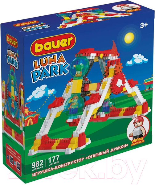 Изображение товара Конструктор Bauer Luna Park Аттракцион Огненный Дракон / 982