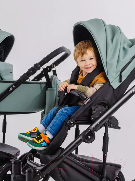 Изображение товара Детская универсальная коляска MOWbaby Opus 3 в 1 (Pine Green)