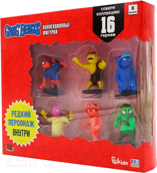 Изображение товара Набор фигурок коллекционных Gang Beasts Желтый герой с усами / GB2070-B