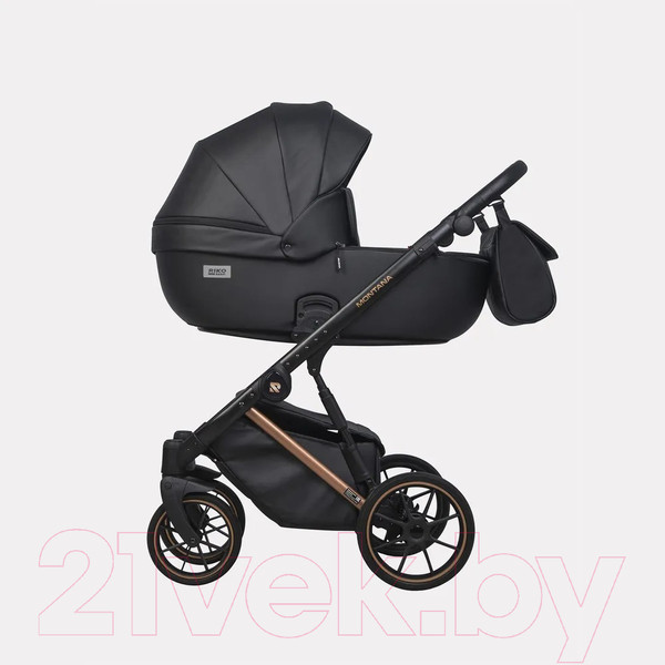 Изображение товара Детская универсальная коляска Riko Montana Premium 2 в 1 (12, черный, рама медь)