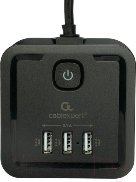 Изображение товара Сетевой фильтр Cablexpert TWR-4-U3-B-2