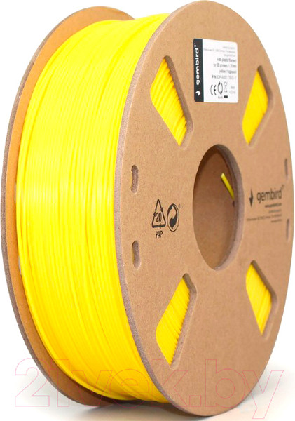 Изображение товара Пластик для 3D-печати Gembird ABS 3DP-ABS1.75-01-Y (1.75мм, 1кг, желтый)