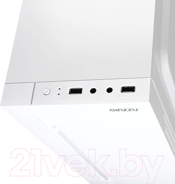 Изображение товара Корпус для компьютера Ginzzu D390 (белый)