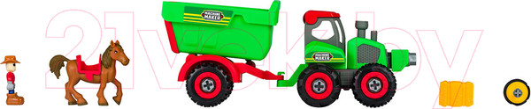 Изображение товара Игрушка-конструктор Nikko Machine Maker Tractor and Trailer / 40081