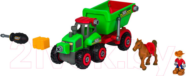 Изображение товара Игрушка-конструктор Nikko Machine Maker Tractor and Trailer / 40081