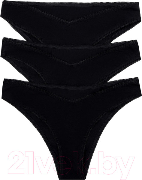 Изображение товара Комплект женских трусов Mark Formelle 412541-3 (р.94, черный)