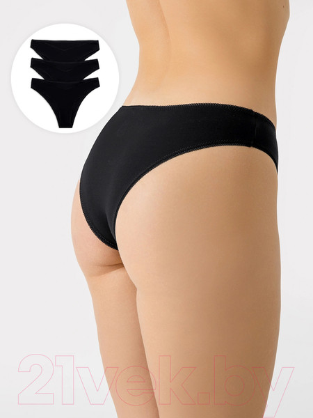 Изображение товара Комплект женских трусов Mark Formelle 412541-3 (р.98, черный)